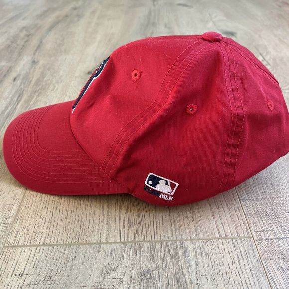 Los Angeles Angels Baseball Hat Cap Red White Blue Hook and Loop Strap - Picture 4 of 6